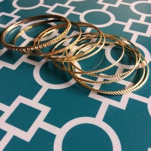 Gold bracelets